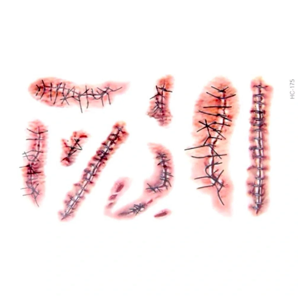 Flash Temporary Scars Tattoos 2 Pack